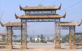 玉溪竹牌坊建造