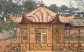 農(nóng)家樂(lè)六角竹亭